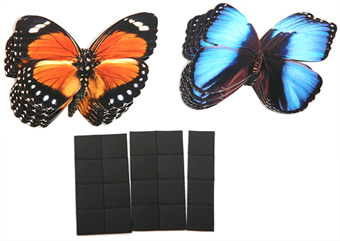 Счетный материал на магнитах " Бабочки " (с+к) 20 шт.