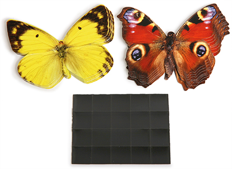 Счетный материал на магнитах " Бабочки " (ж+к) 20 шт.