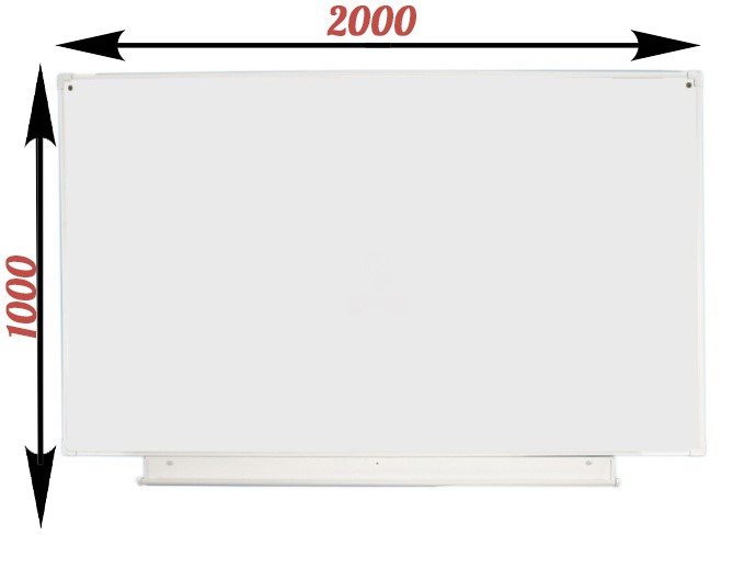 Доска аудит. ДА-20 (б) белая 2000х1000 мм 1- эл. С 1 раб.