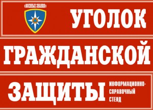 Плакаты "Уголок гражданской защиты" (10 пл., 30 х 41 см)