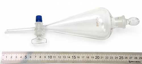 Воронка делительная конусная 125 мл Воронка делительная конусная 125 мл