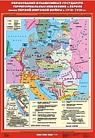 Образование независимых государств. Территориальные изменения в Европе после Первой мировой войны в 1918 - 1923 гг. 70х100