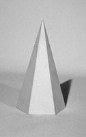 Геометрическая фигура "Пирамида" (гипс)